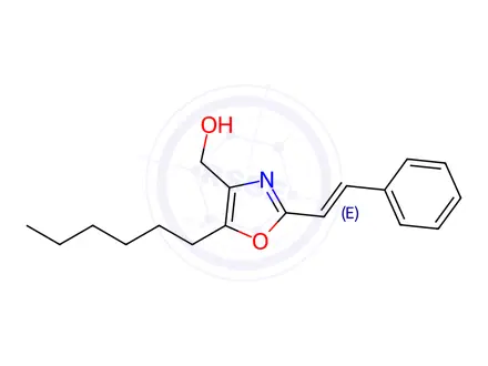 Chemical structure of (5-Hexyl-2-styryloxazol-4-yl)methanol