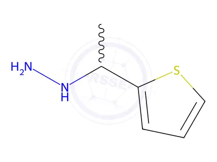 Chemical structure of (1-(Thiophen-2-yl)ethyl)hydrazine