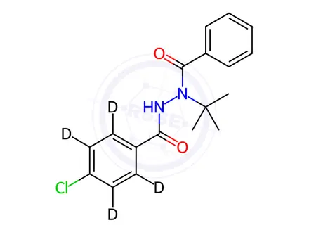 Chemical structure of Halofenozide-d4