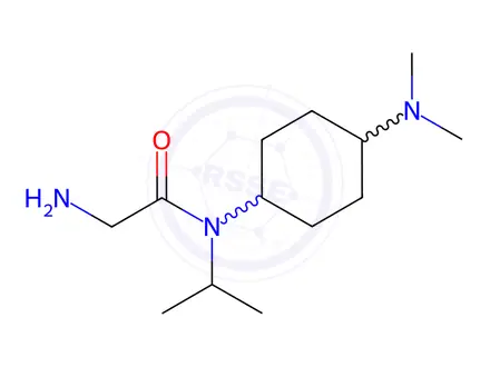 Chemical structure of 2-Amino-N-isopropyl-N-(1-methyl-piperidin-4-yl)-acetamide