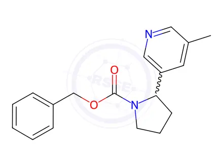 Chemical structure of Benzyl 2-(5-methylpyridin-3-yl)pyrrolidine-1-carboxylate