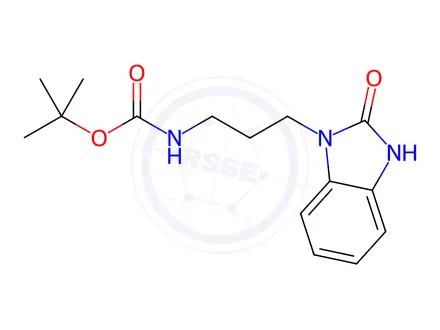 Chemical structure of tert-Butyl 3-(2-oxo-2,3-dihydro-1H-benzimidazol-1-yl)propylcarbamate