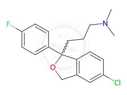 Chemical structure of Citalopram Hydrobromide-Impurity E (Oxalate)