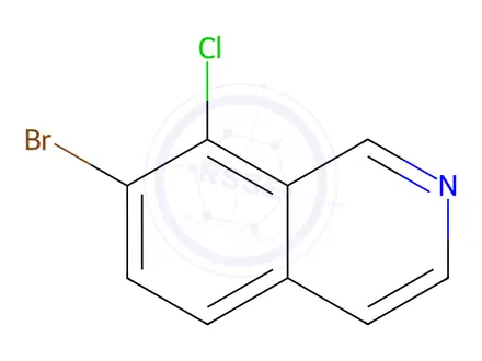 Chemical structure of Isoquinoline, 7-bromo-8-chloro-