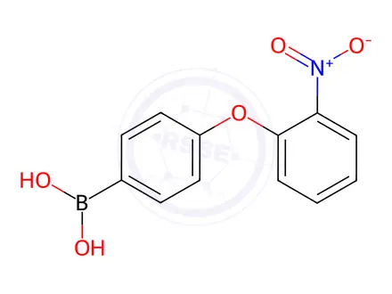 Chemical structure of (4-(2-Nitrophenoxy)phenyl)boronic acid