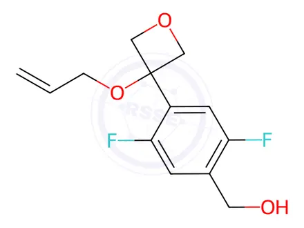 Chemical structure of (4-(3-(Allyloxy)oxetan-3-yl)-2,5-difluorophenyl)methanol