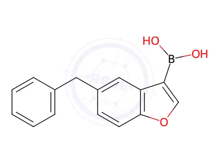 Chemical structure of (5-Benzylbenzofuran-2-yl)boronic acid