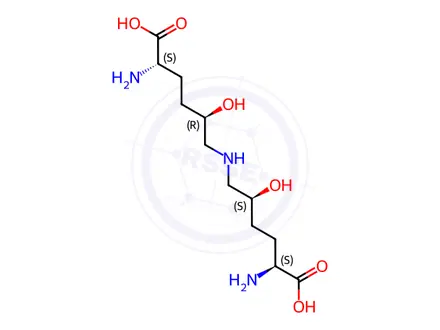 Chemical structure of (5S,5R)-Dihydroxy Lysinonorleucine