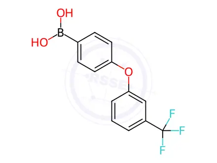 Chemical structure of (4-[3-(Trifluoromethyl)phenoxy]phenyl)boranediol
