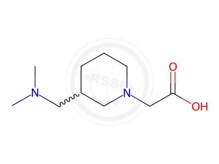 Chemical structure of 2-(3-((Dimethylamino)methyl)piperidin-1-yl)acetic acid