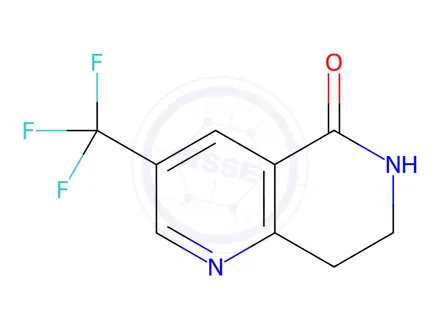 Chemical structure of 3-(Trifluoromethyl)-7,8-dihydro-1,6-naphthyridin-5(6H)-one