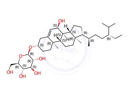 Chemical structure of Ikshusterol 3-O-glucoside