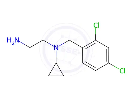 Chemical structure of N1-cyclopropyl-N1-(2,4-dichlorobenzyl)ethane-1,2-diamine