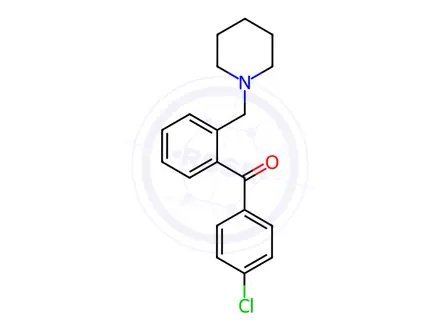Chemical structure of 4'-Chloro-2-piperidinomethyl benzophenone