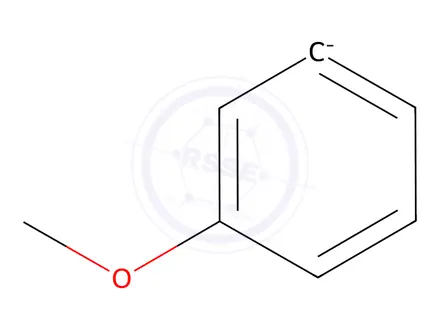 Chemical structure of 3-Methoxyphenylmagnesium bromide