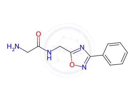 Chemical structure of 2-Amino-N-((3-phenyl-1,2,4-oxadiazol-5-yl)methyl)acetamide