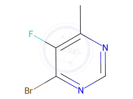 Chemical structure of 4-Bromo-5-fluoro-6-methylpyrimidine