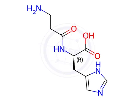 Chemical structure of Carnosine Impurity 1 (D-Carnosine)