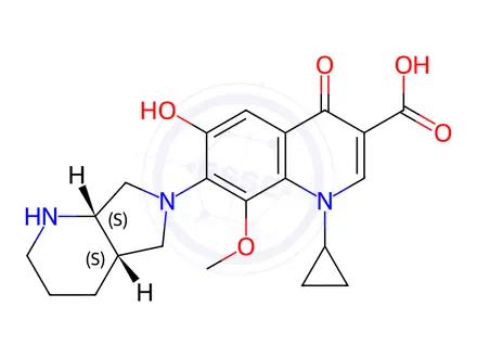 Chemical structure of Moxifloxacin Impurity 28