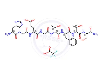 Chemical structure of Exendin-4 (1-8)