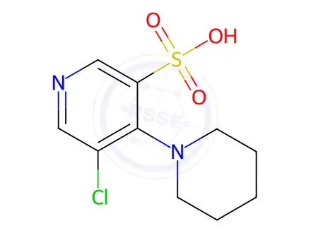 Chemical structure of 5-Chloro-4-(piperidin-1-yl)pyridine-3-sulfonic acid