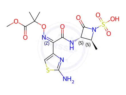 Chemical structure of Aztreonam Impurity 27