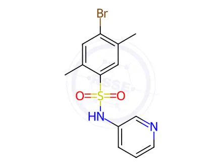 Chemical structure of 4-Bromo-2,5-dimethyl-N-(pyridin-3-yl)benzenesulfonamide