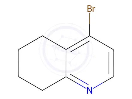 Chemical structure of 4-Bromo-5,6,7,8-tetrahydroquinoline