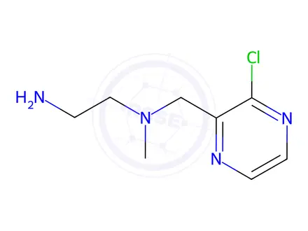 Chemical structure of N1-((3-Chloropyrazin-2-yl)methyl)-N1-methylethane-1,2-diamine