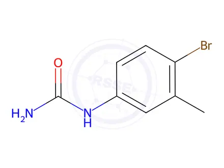 Chemical structure of (4-bromo-3-methylphenyl)urea