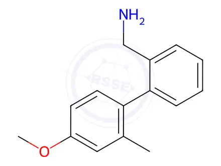 Chemical structure of (4-Methoxy-2-methyl[1,1-biphenyl]-2-yl)-methanamine
