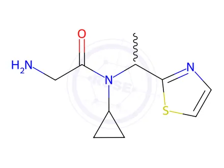 Chemical structure of 2-Amino-N-cyclopropyl-N-(1-(thiazol-2-yl)ethyl)acetamide