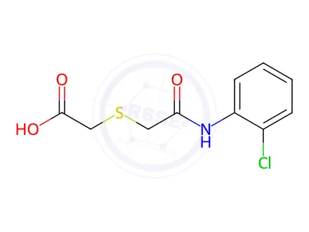 Chemical structure of 2-{[2-(2-Chloroanilino)-2-oxoethyl]-sulfanyl}acetic acid