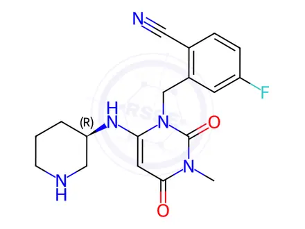 Chemical structure of Trelagliptin Impurity P
