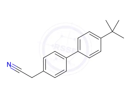 Chemical structure of (4'-Tert-butyl[1,1'-biphenyl]-4-yl)acetonitrile