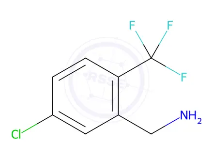 Chemical structure of (5-Chloro-2-(trifluoromethyl)phenyl)methanamine hydrochloride