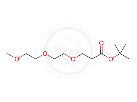 Chemical structure of Tert-butyl 3-(2-(2-methoxyethoxy)ethoxy)propanoate
