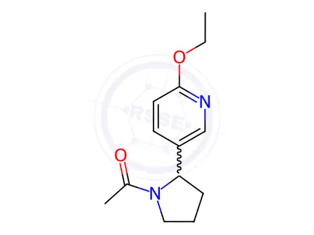 Chemical structure of 1-(2-(6-Ethoxypyridin-3-yl)pyrrolidin-1-yl)ethanone