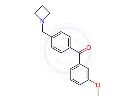 Chemical structure of 4'-Azetidinomethyl-3-methoxybenzophenone