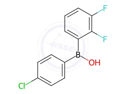 Chemical structure of (4-Chlorophenyl)(2,3-difluorophenyl)(hydroxy)borane