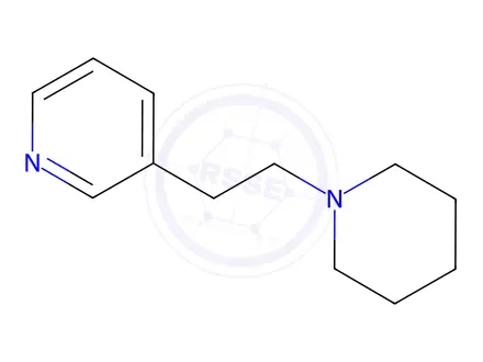 Chemical structure of Piperidine, 1-(2-(3-pyridyl)ethyl)-