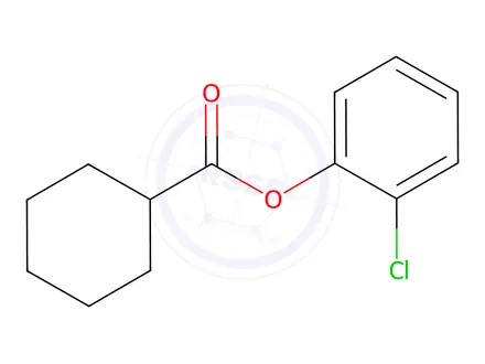Chemical structure of 2-Chlorophenyl cyclohexanecarboxylate