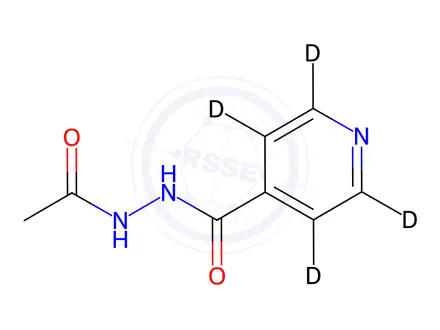 Chemical structure of Acetyl Isoniazid-d4