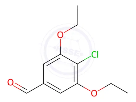Chemical structure of 4-Chloro-3,5-diethoxybenzaldehyde