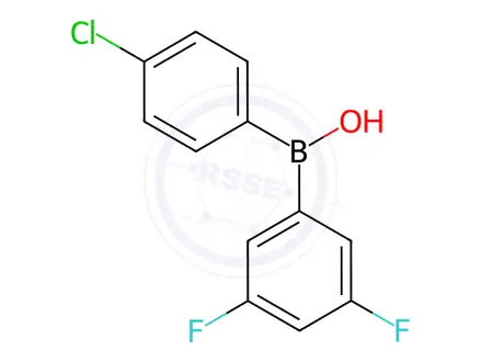 Chemical structure of (4-Chlorophenyl)(3,5-difluorophenyl)(hydroxy)borane