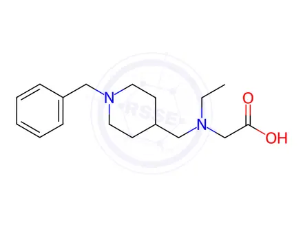 Chemical structure of 2-(((1-Benzylpiperidin-4-yl)methyl)(ethyl)amino)acetic acid