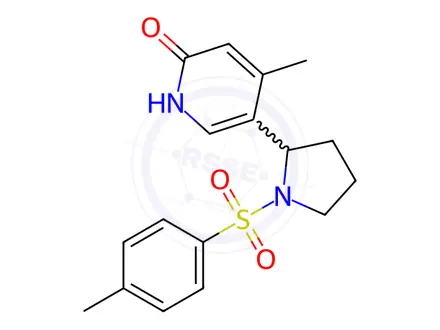 Chemical structure of 4-Methyl-5-(1-tosylpyrrolidin-2-yl)pyridin-2-ol
