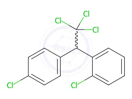 Chemical structure of 2,4′-DDT