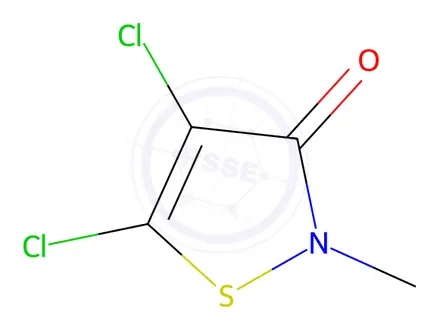 Chemical structure of 4,5-Dichloro-2-methylisothiazol-3-one