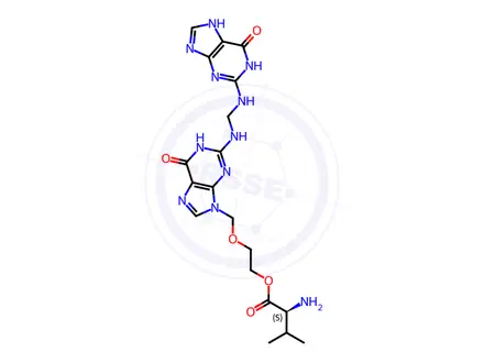 Chemical structure of Valaciclovir EP Impurity N